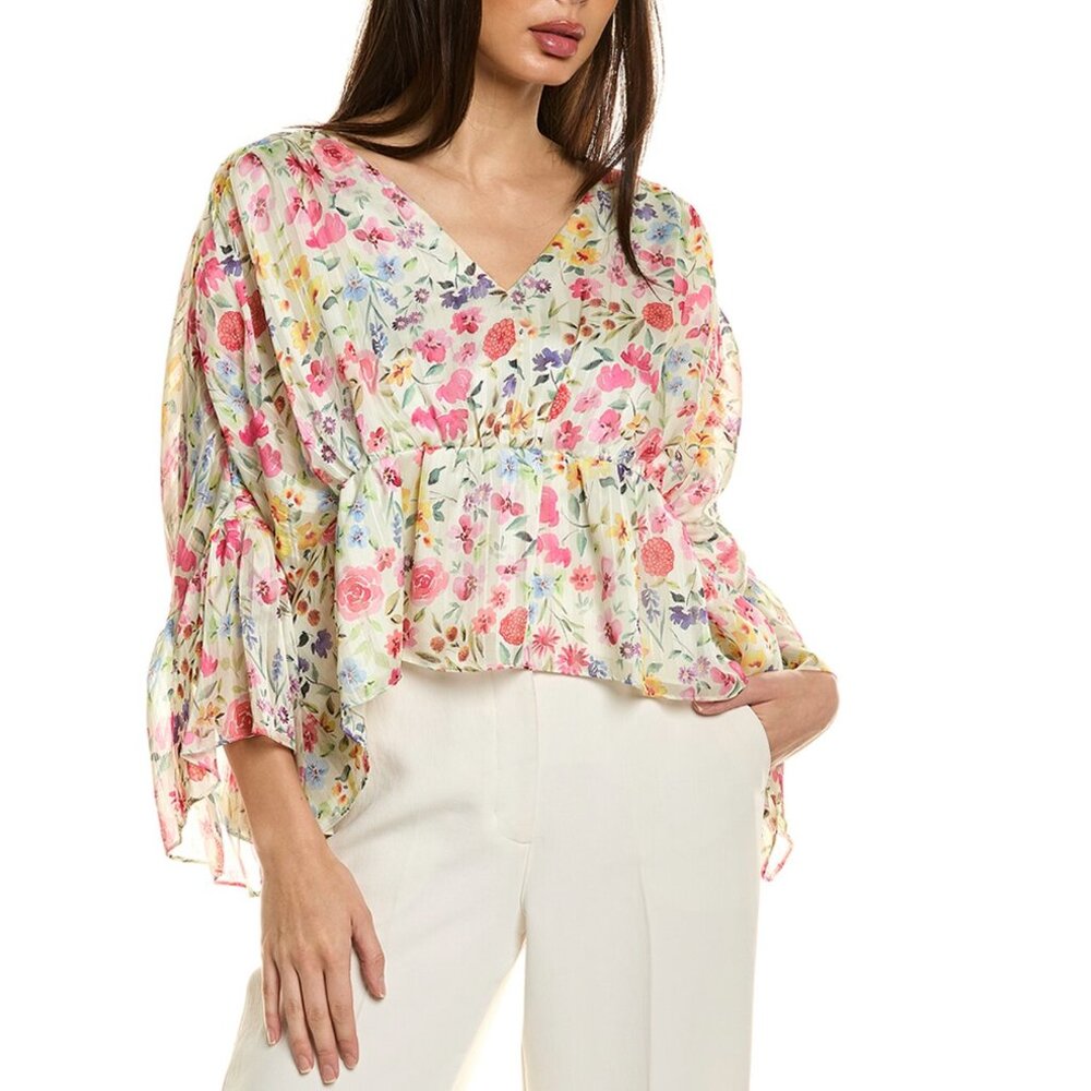 Elie Tahari Floral Top - Picture 2 of 13